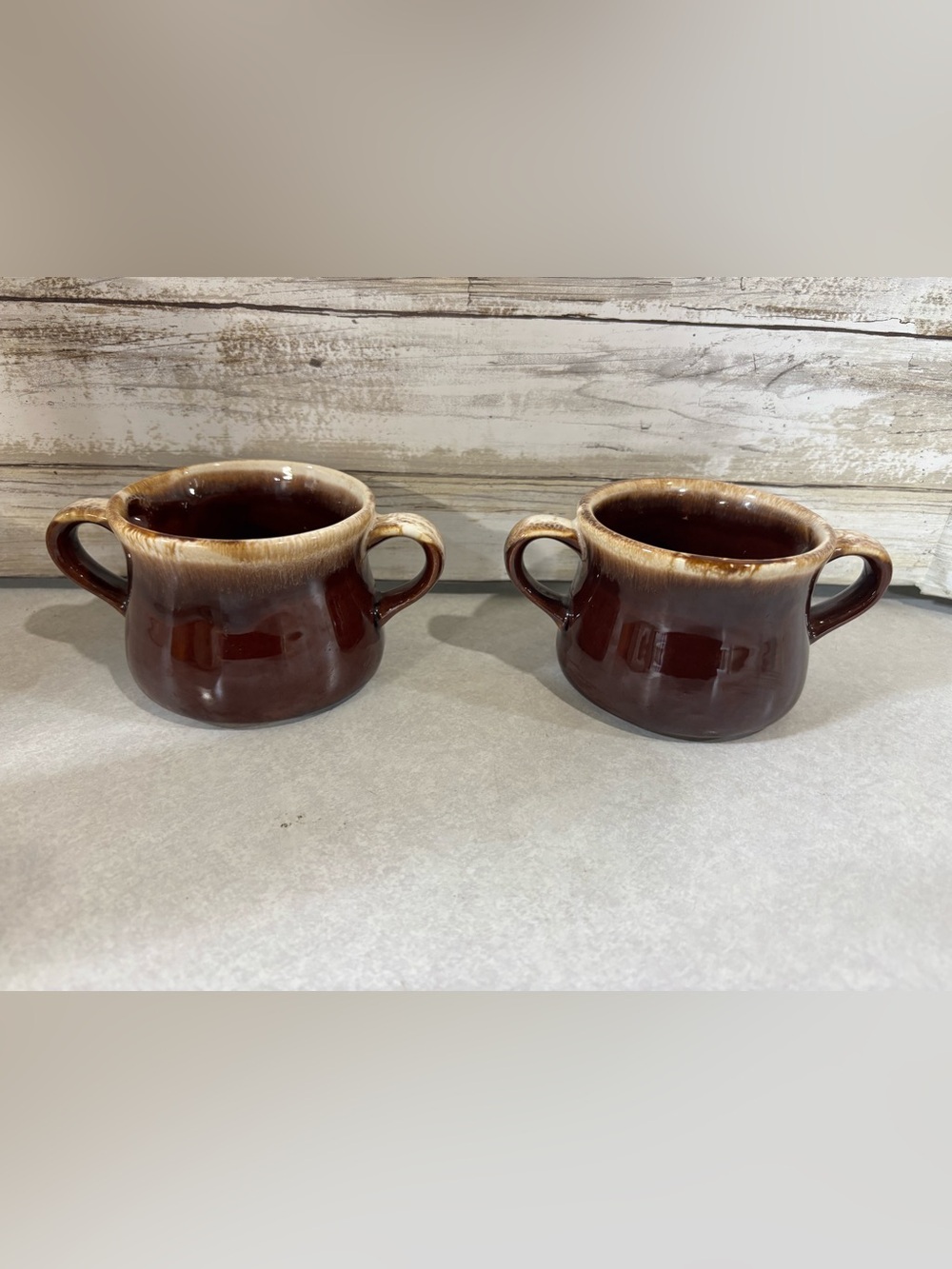 2x McCoy soup bowls